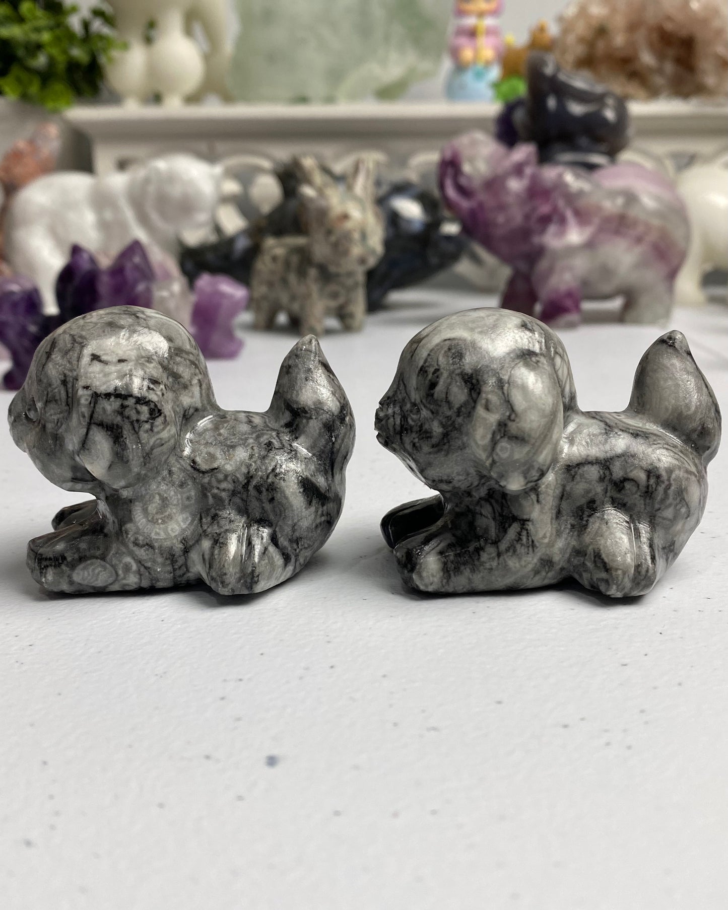 Fossil Jasper Dog