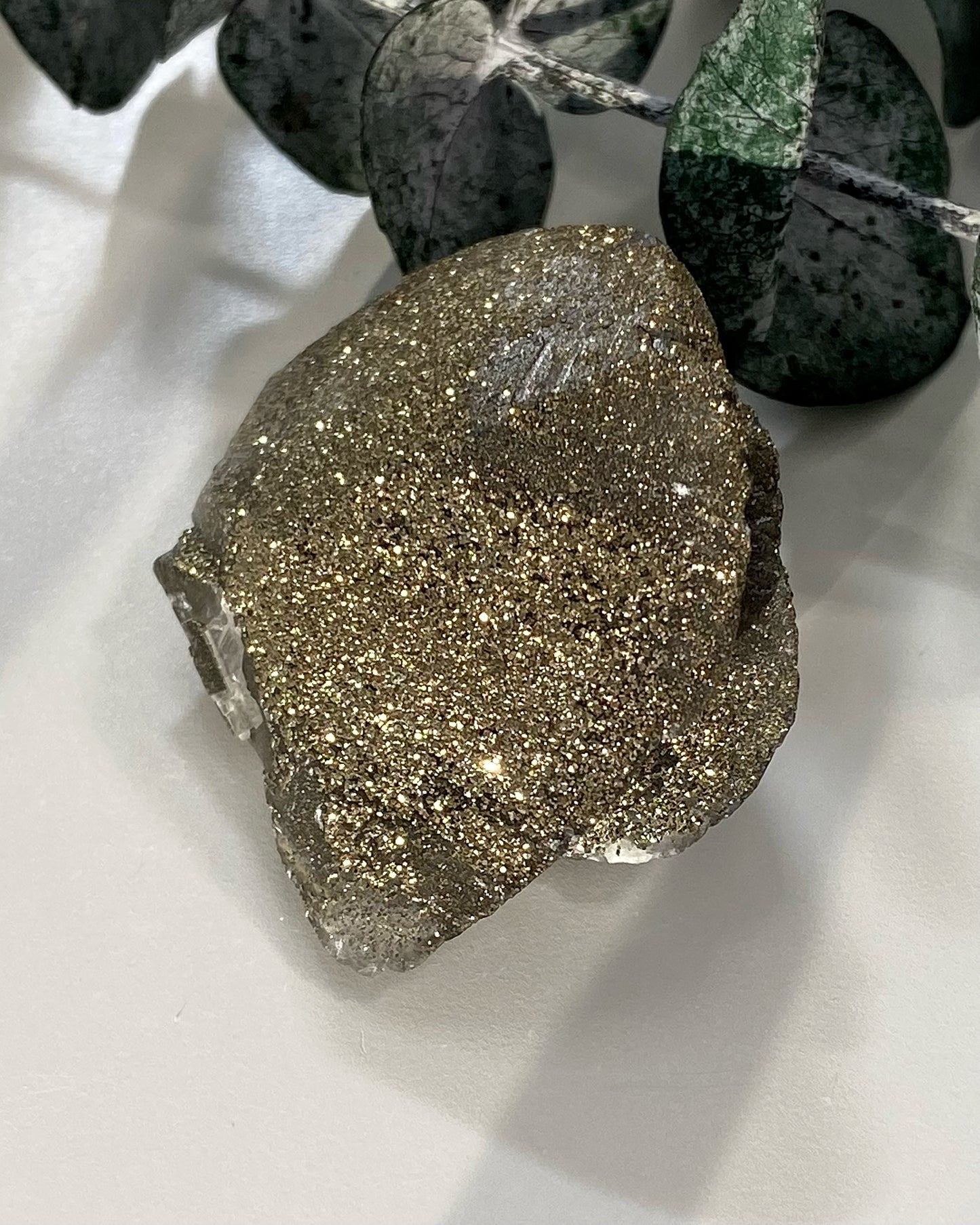 Benz Calcite with Pyrite Natural Formation