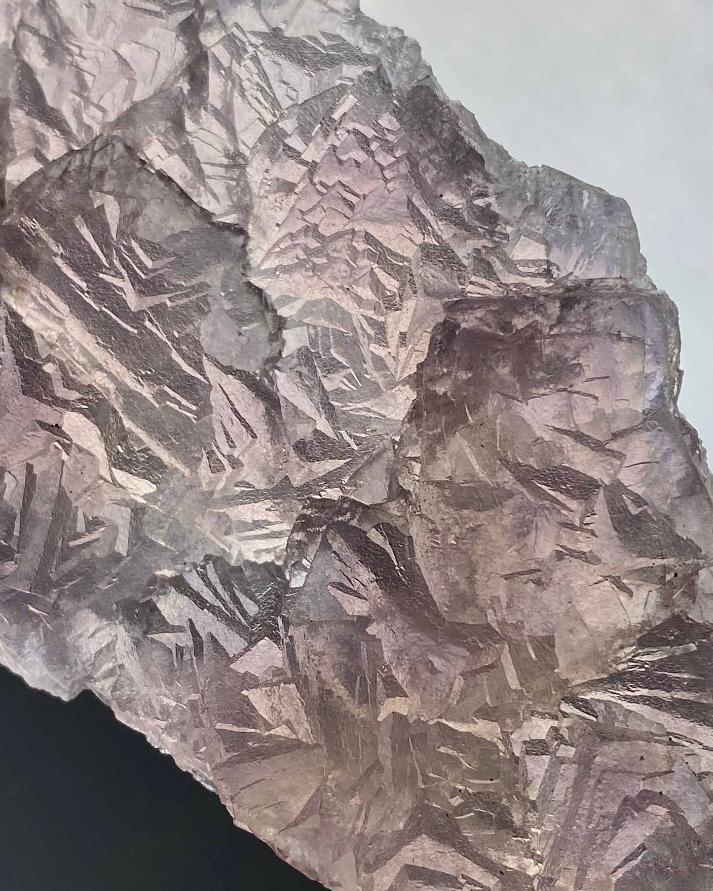 Burgundy Purple Fluorite with Calcite