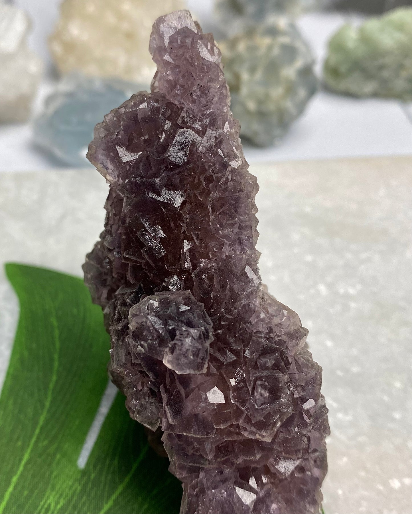 Burgundy Purple Fluorite with Orange Core