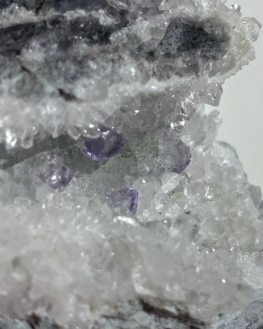 Purple & Green Fluorite with Sparkly Quartz