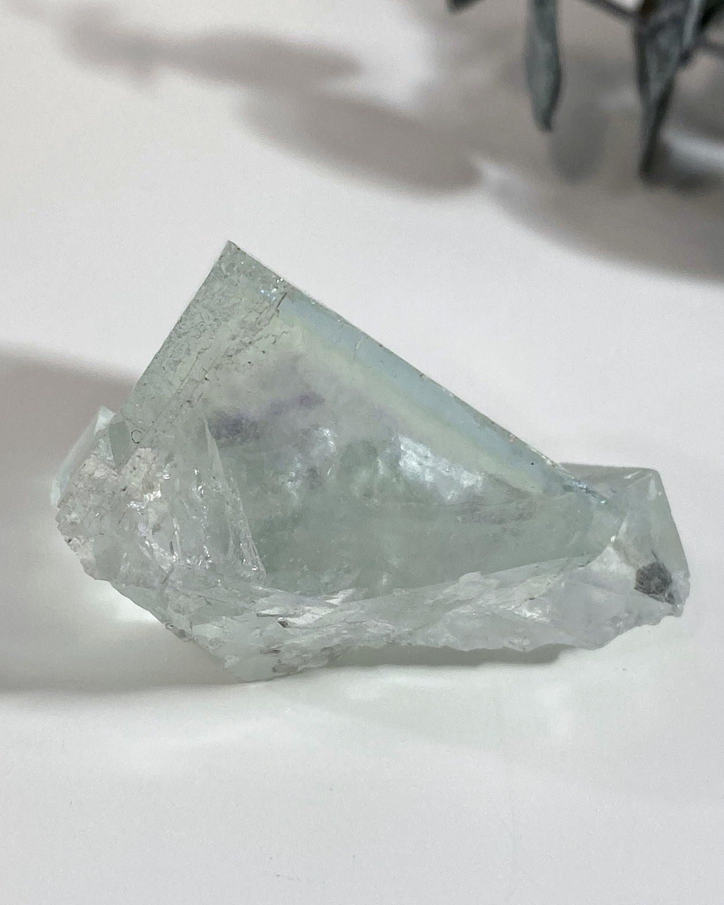 Glassy Green Cubic Fluorite with Purple Zoning