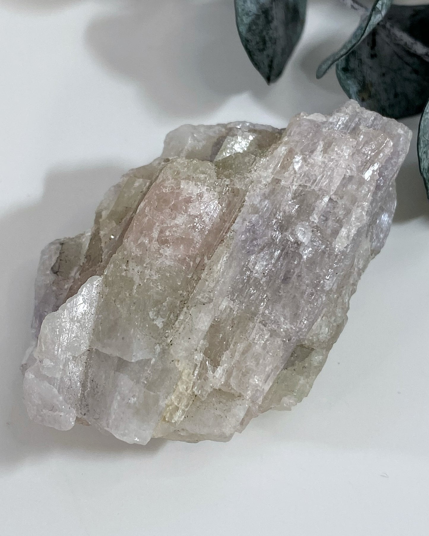 Pink Tourmaline and Lepidolite in Quartz