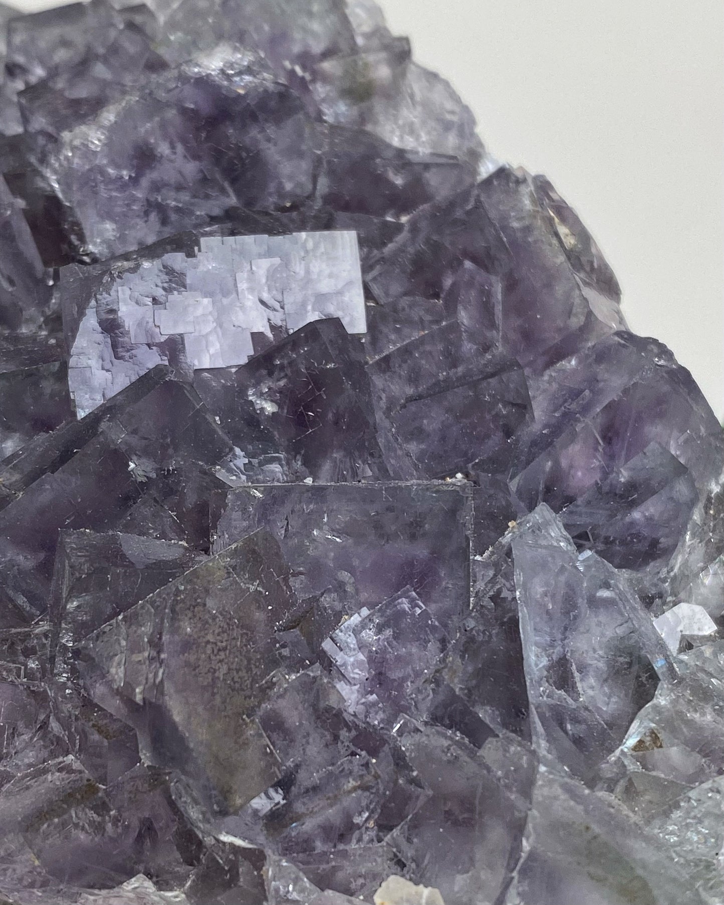 Jelly Purple Cubic Fluorite Cluster