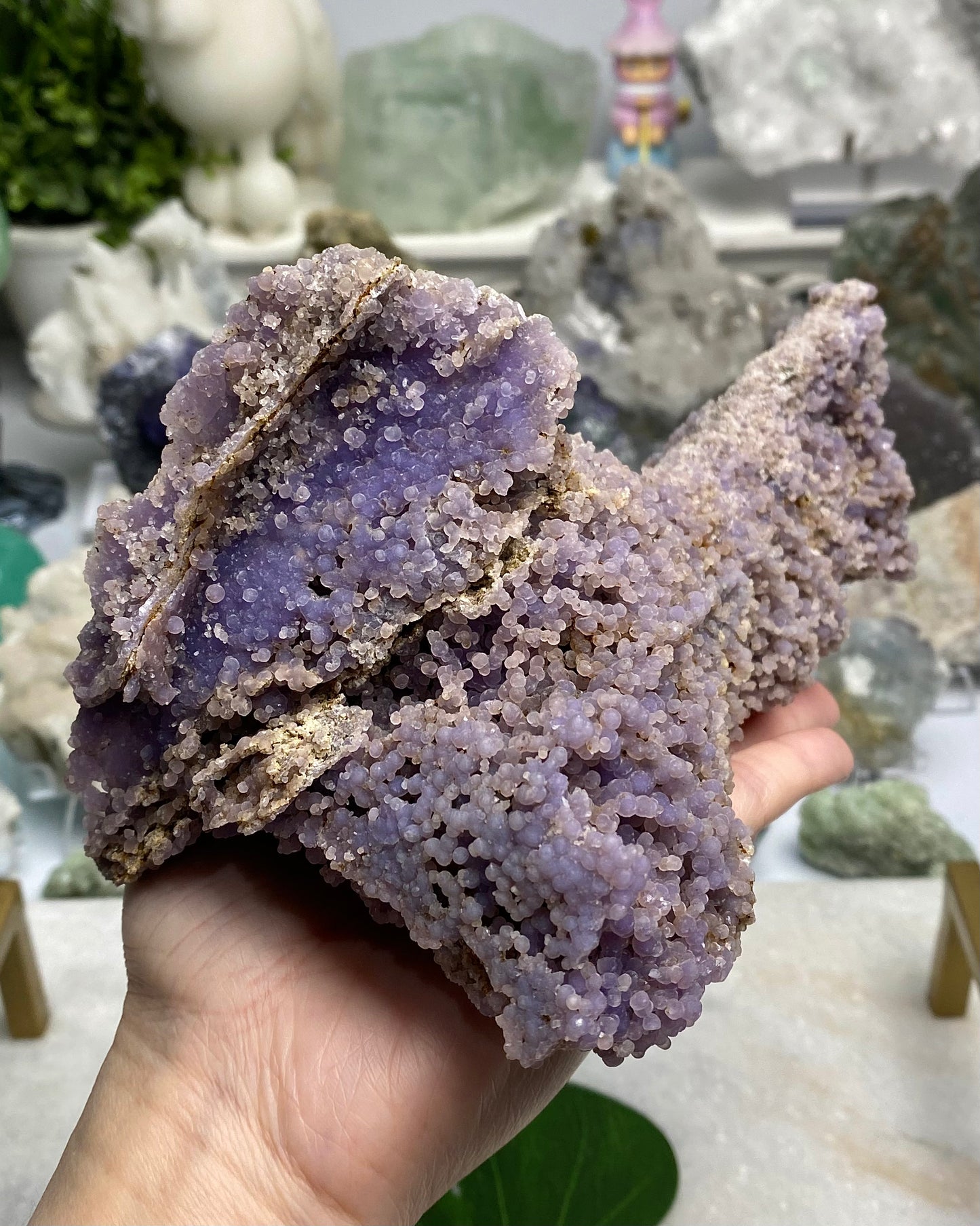 Large Grape Agate Statement Piece