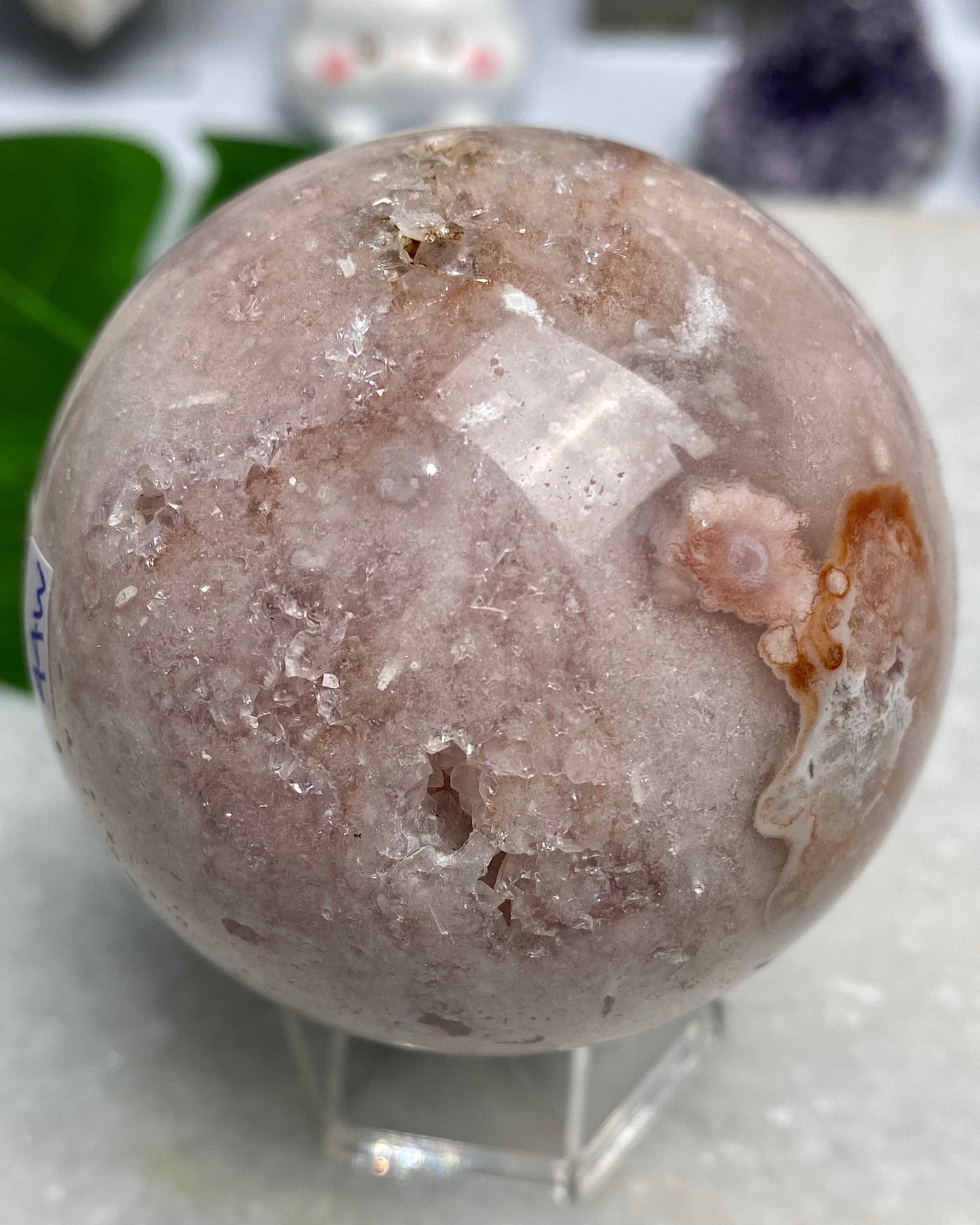 Druzy Pink Amethyst Sphere