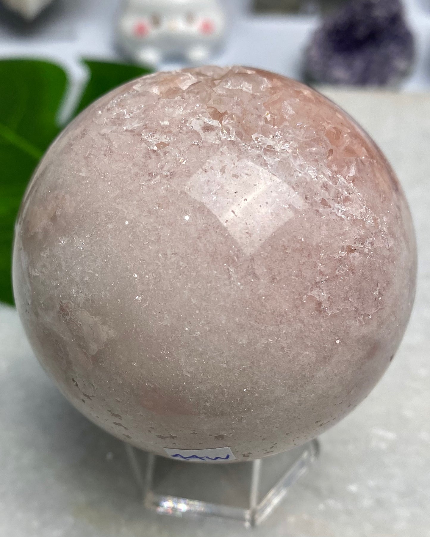 Druzy Pink Amethyst Sphere