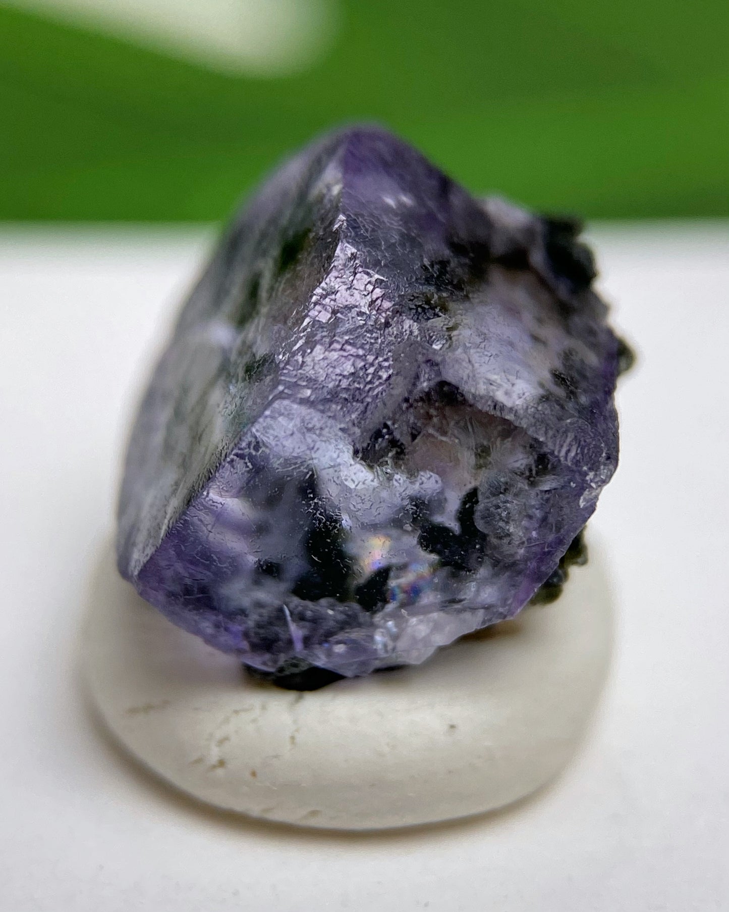 Purple Storm Cubic Fluorite with Chlorite Yaogangxian Mine