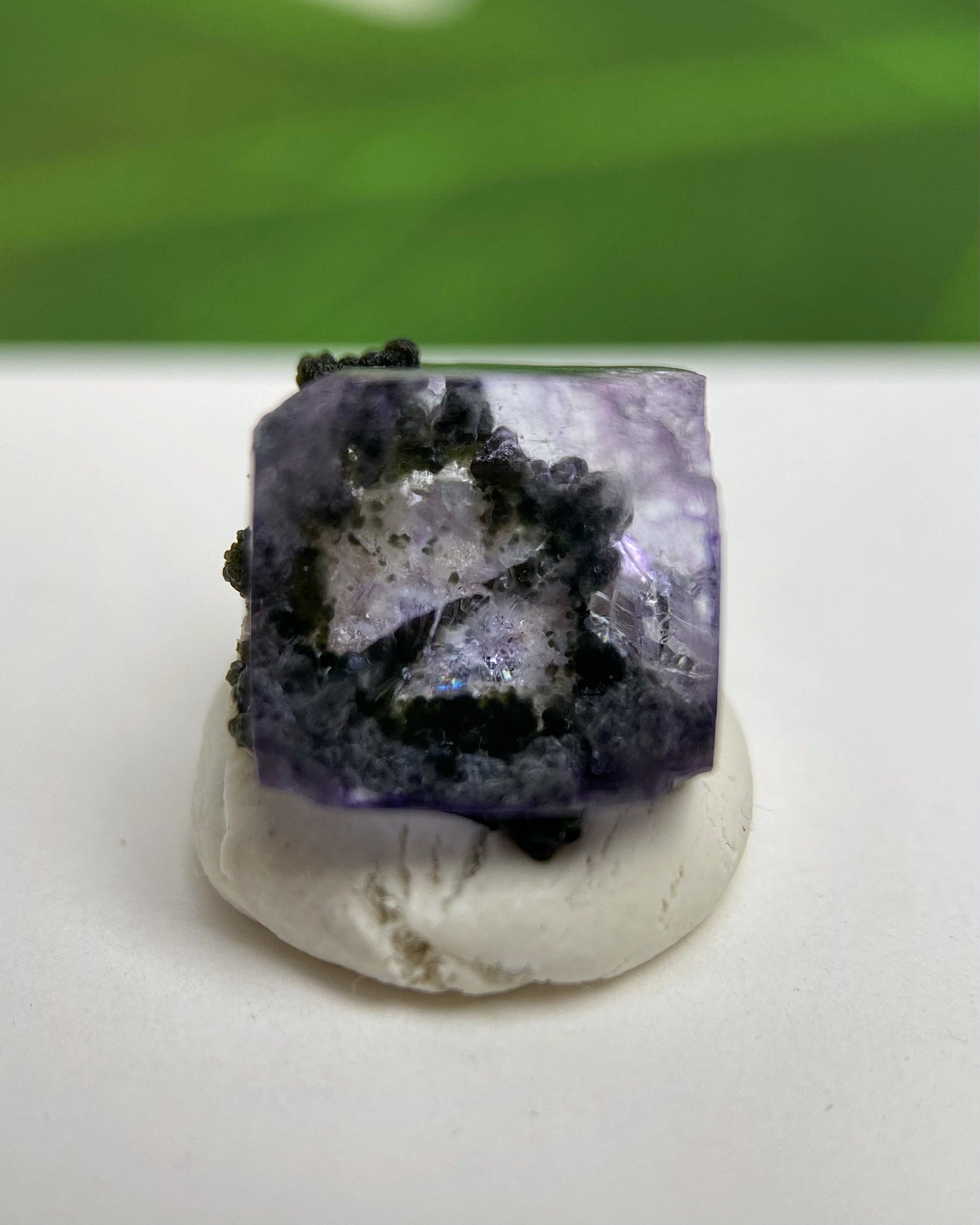 Purple Storm Cubic Fluorite with Chlorite Yaogangxian Mine