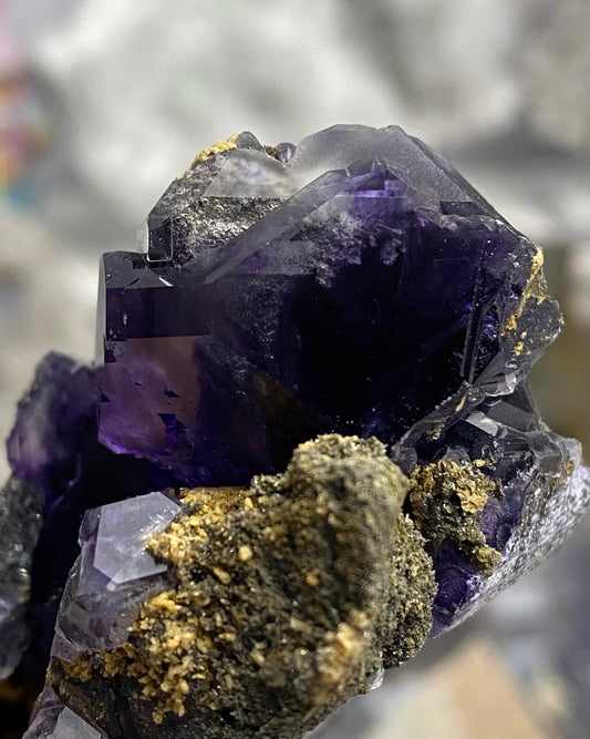 Tanzanite Fluorite