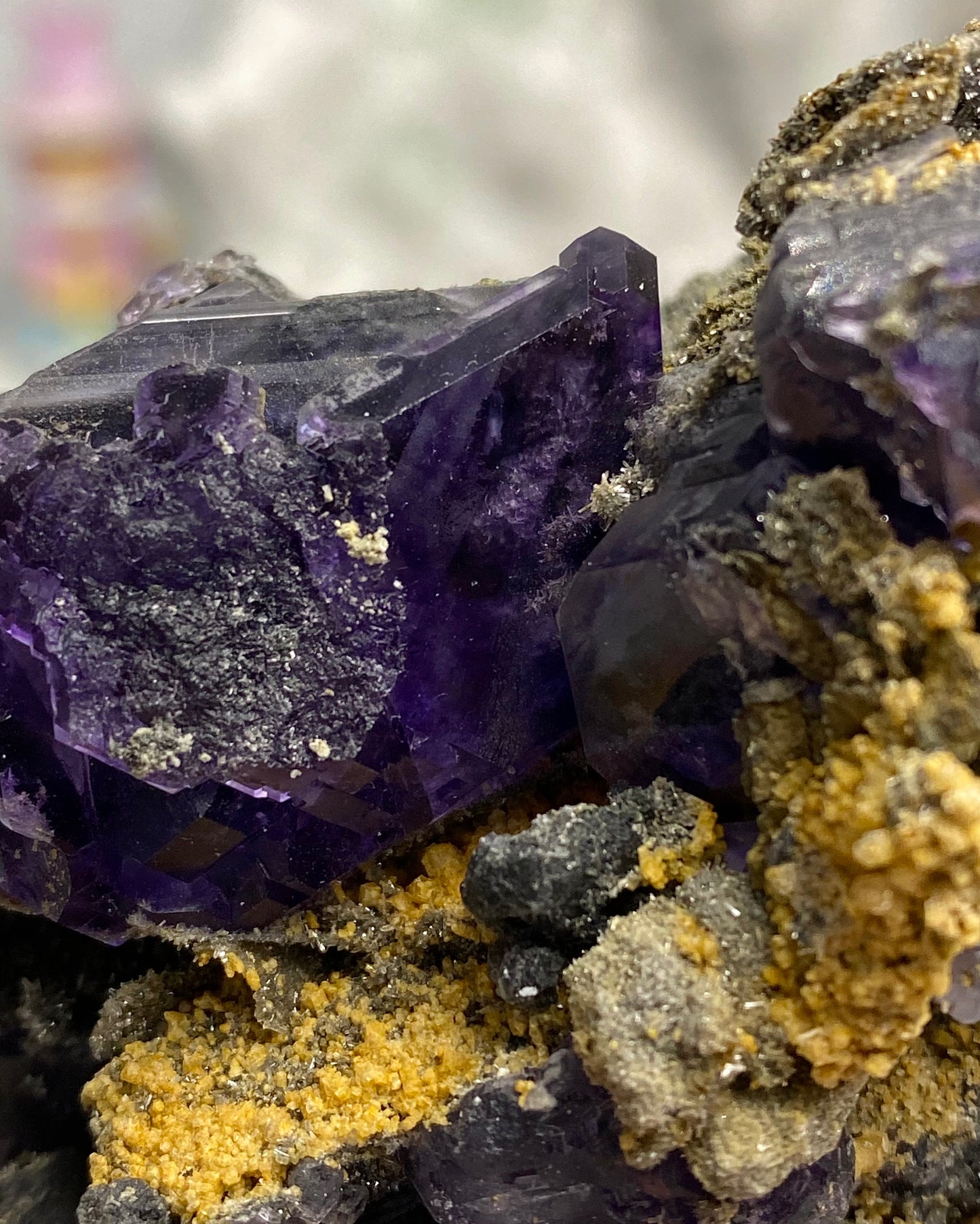 Tanzanite Fluorite