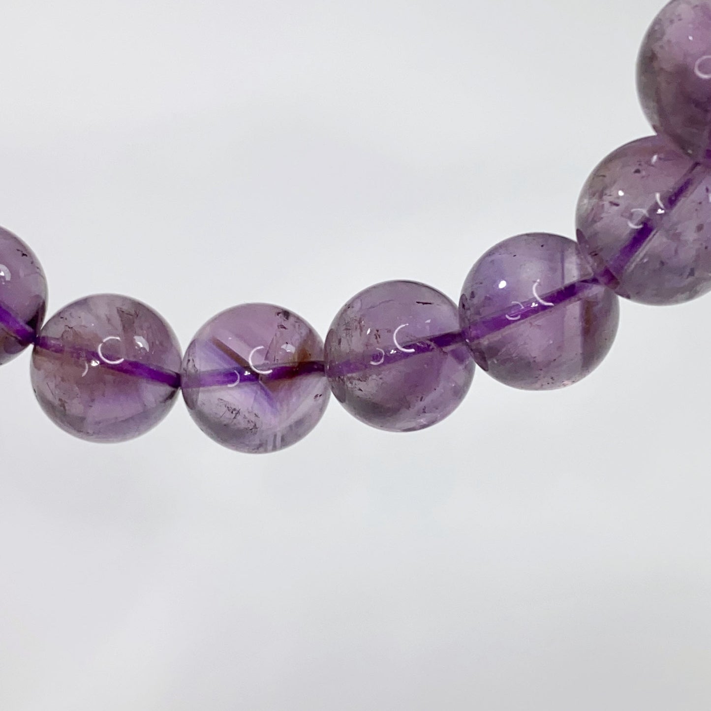 Amethyst Bracelet with Phantoms 13mm