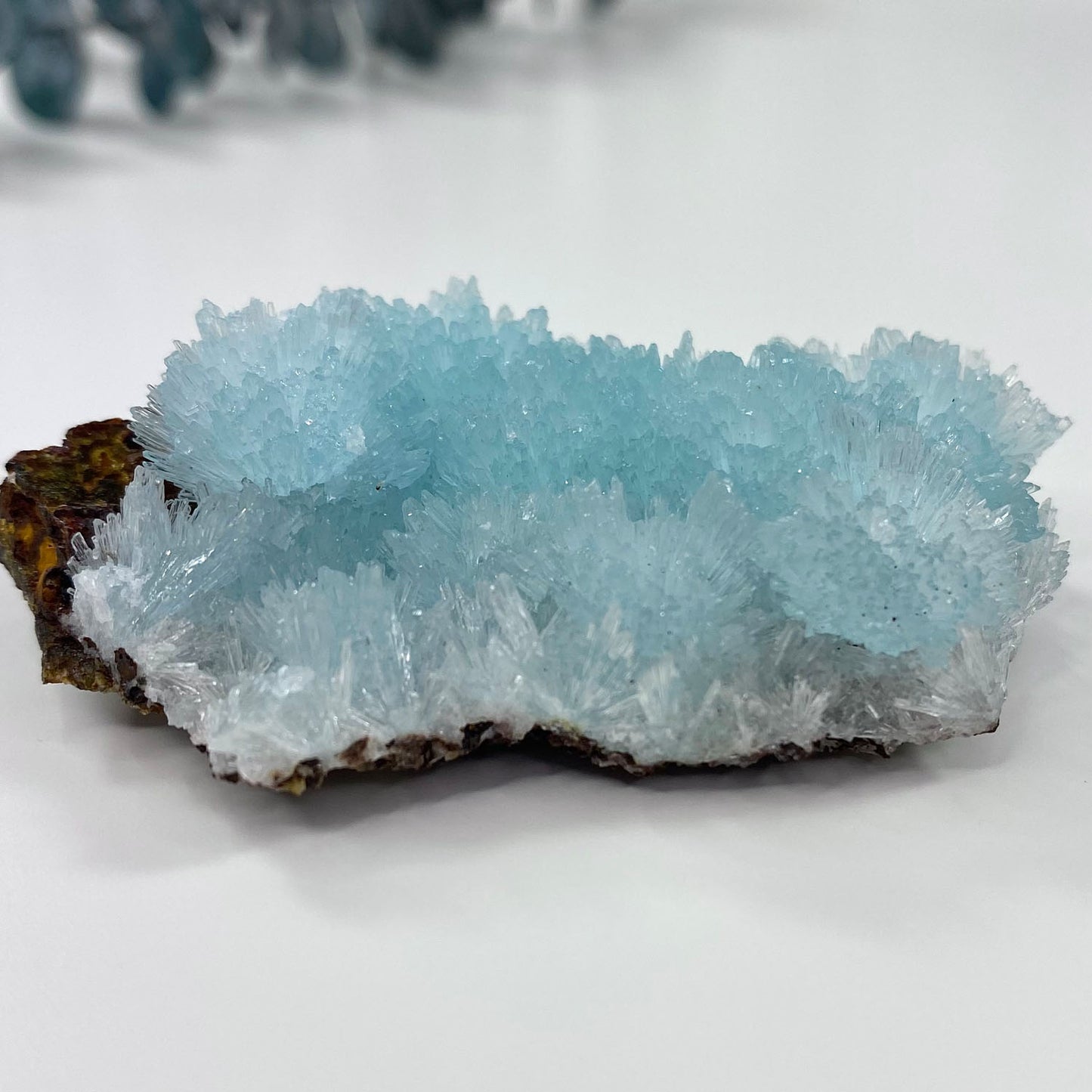Blue Aragonite Mineral Specimen