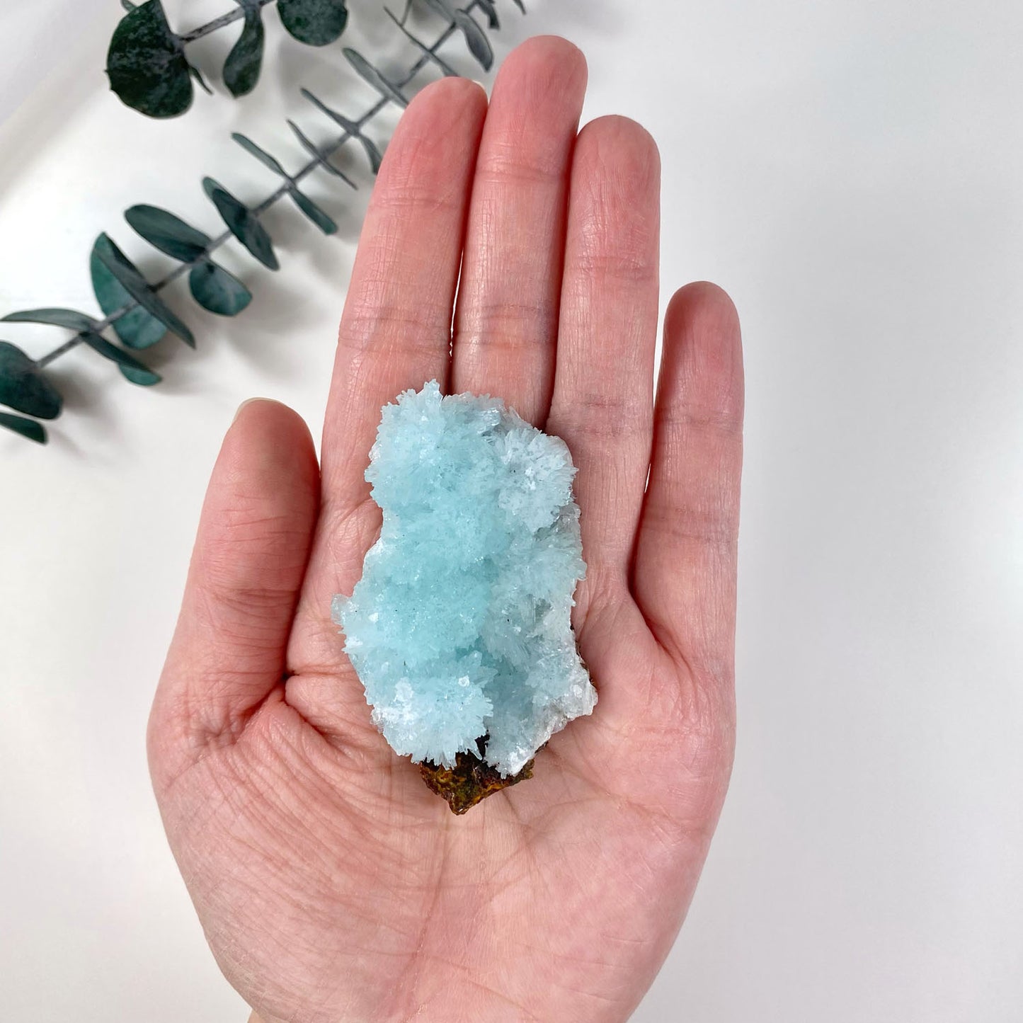 Blue Aragonite Mineral Specimen