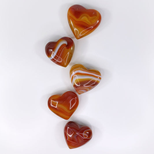 Gorgeous Carnelian Heart Carving