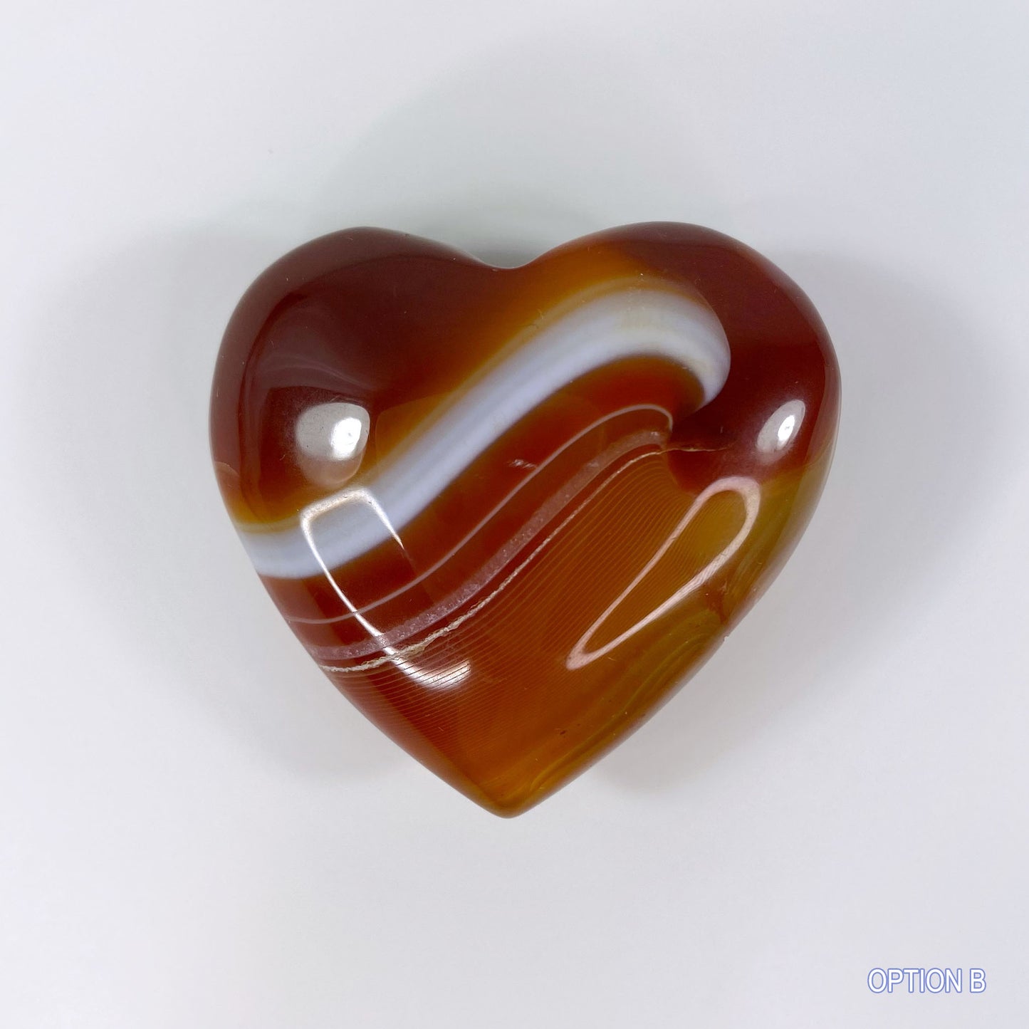 Gorgeous Carnelian Heart Carving
