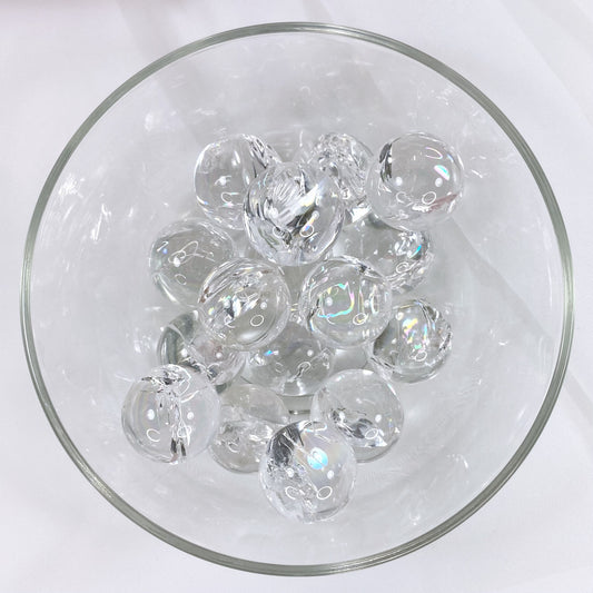 Clear Quartz Mini Sphere with Rainbows