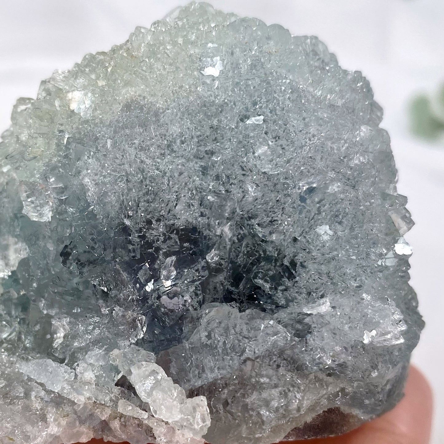 Snowcone Blue Fluorite Mineral Specimen