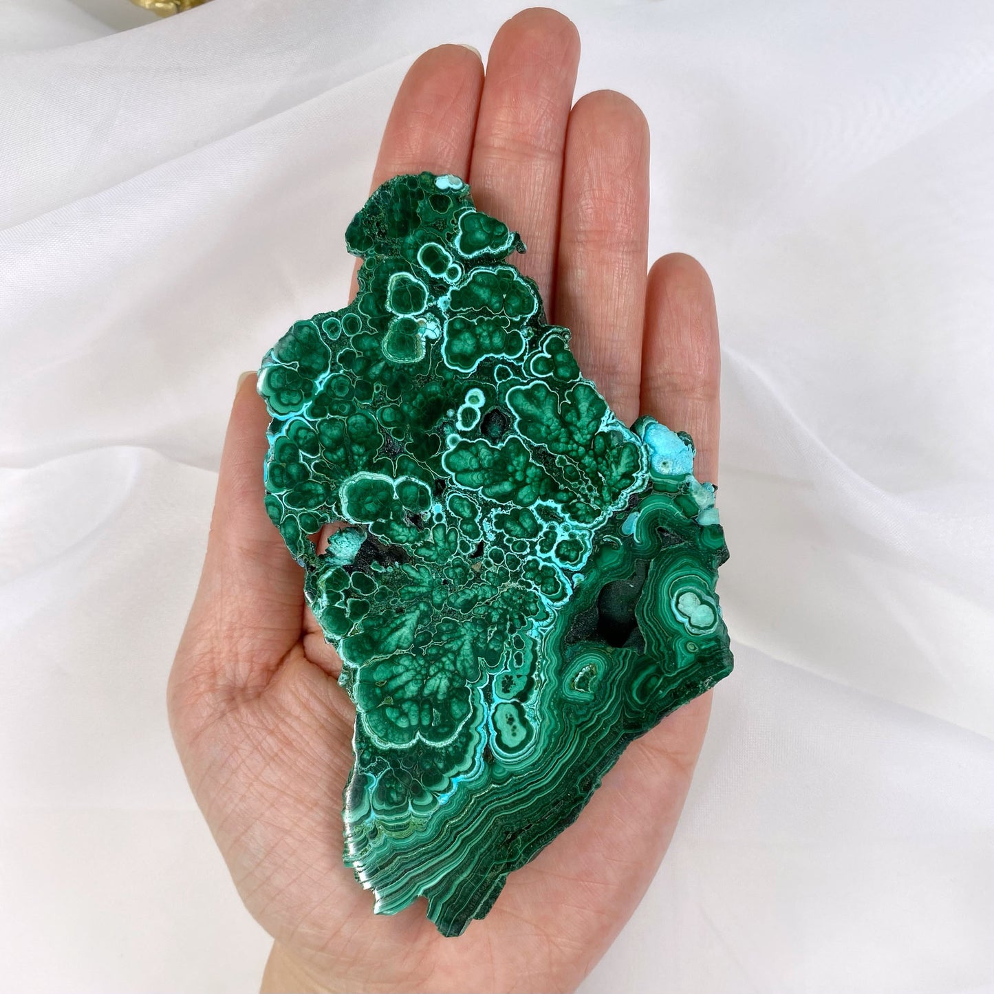 Malachite with Chrysocolla Slab 145g