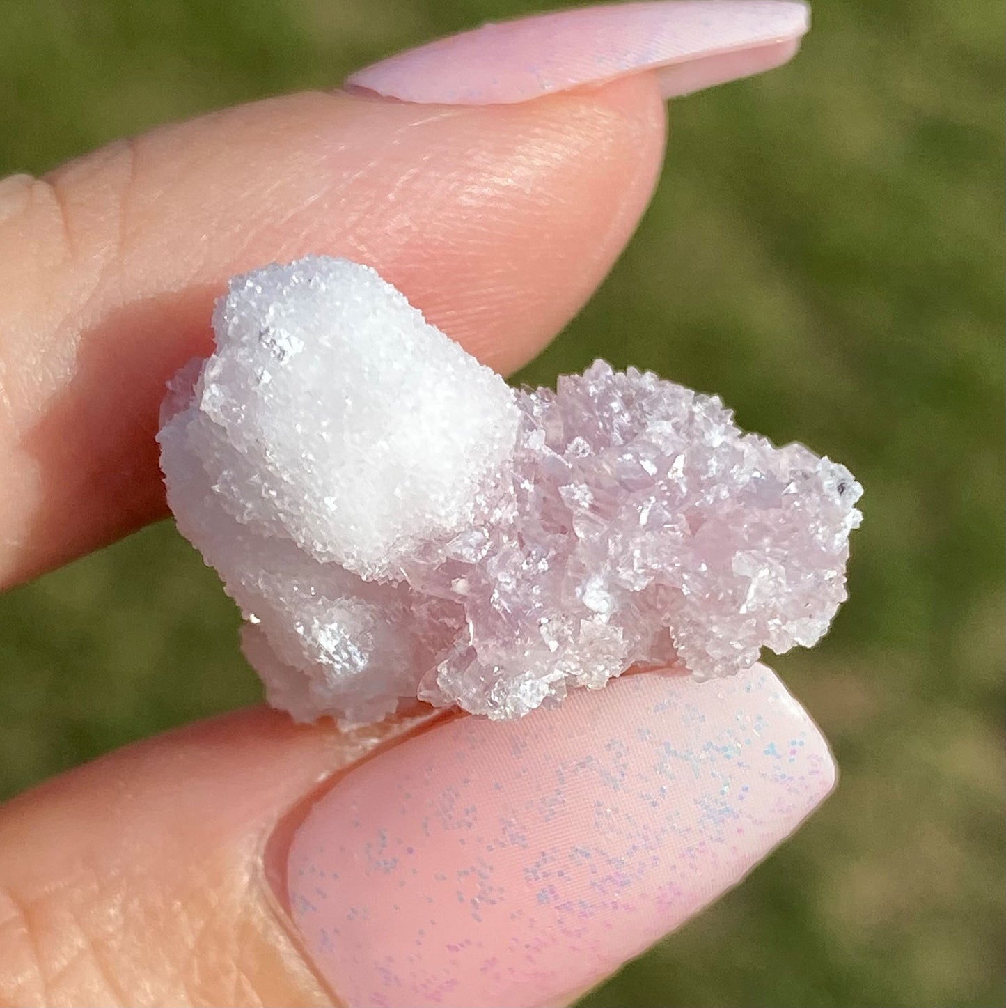 Rare Sparkly Pink Creedite Mineral Specimen