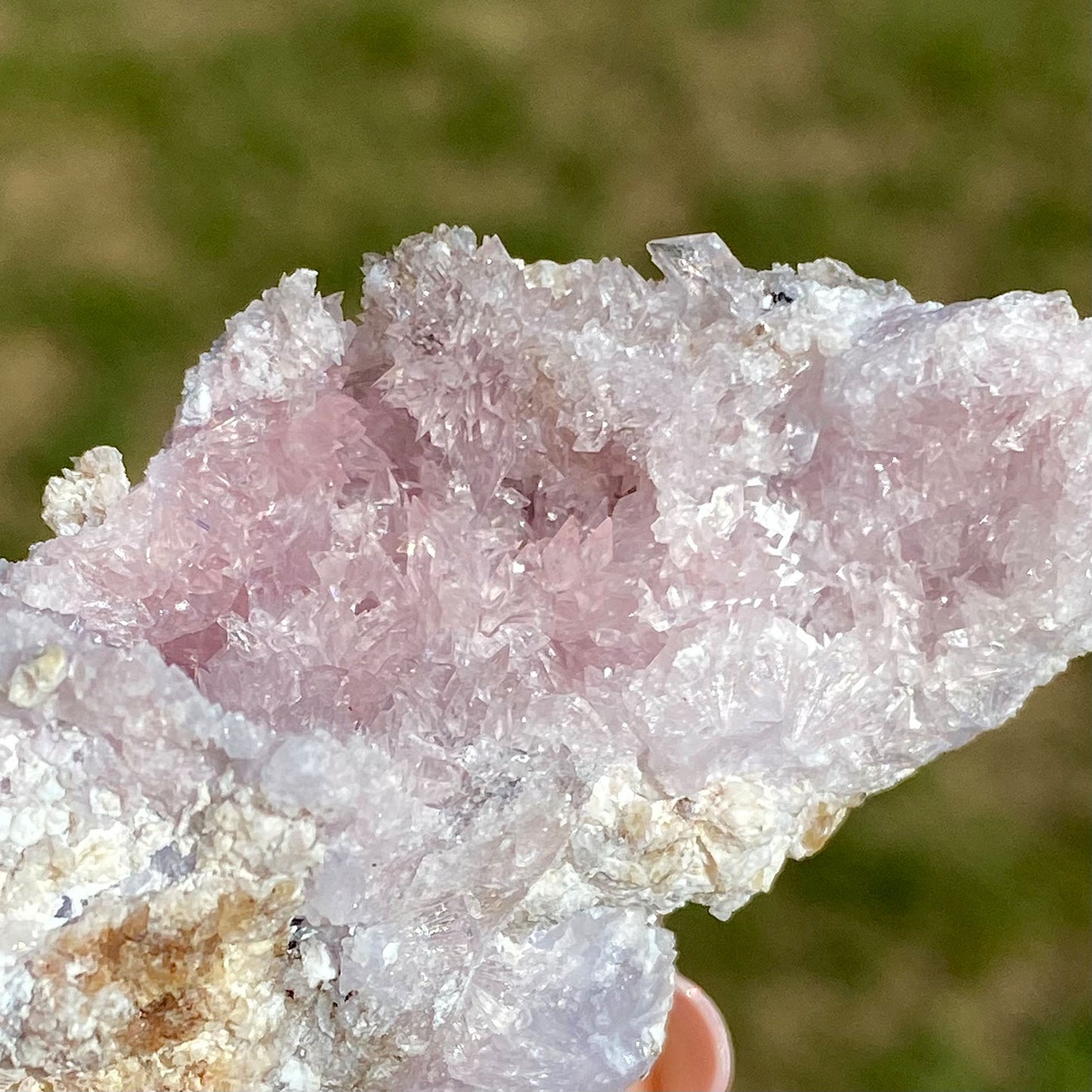 Rare Sparkly Pink Purple Creedite Mineral Specimen