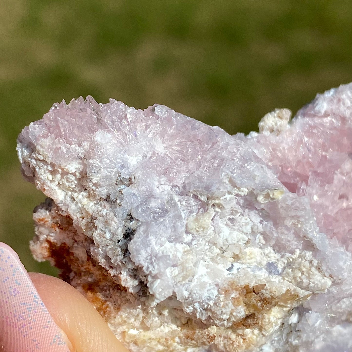 Rare Sparkly Pink Purple Creedite Mineral Specimen