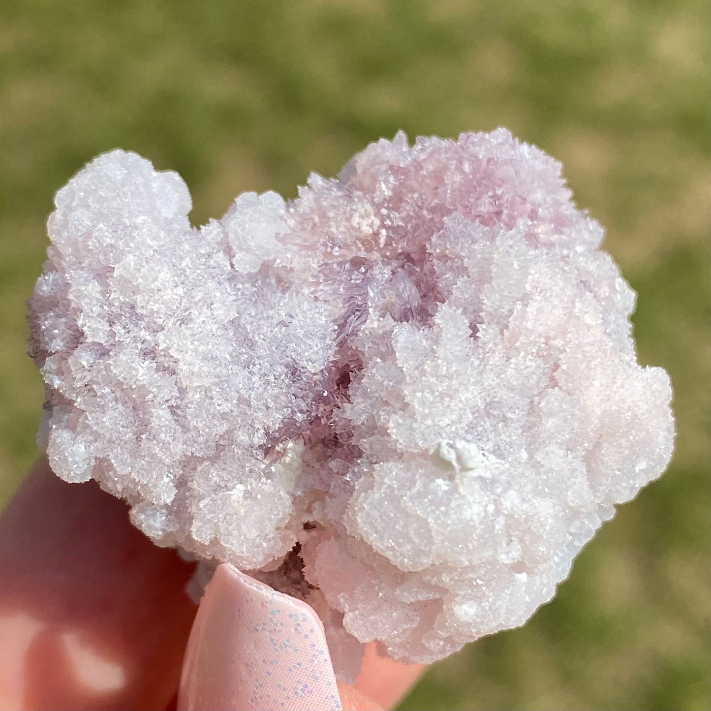 Rare Sparkly Pink Purple Creedite Mineral Specimen
