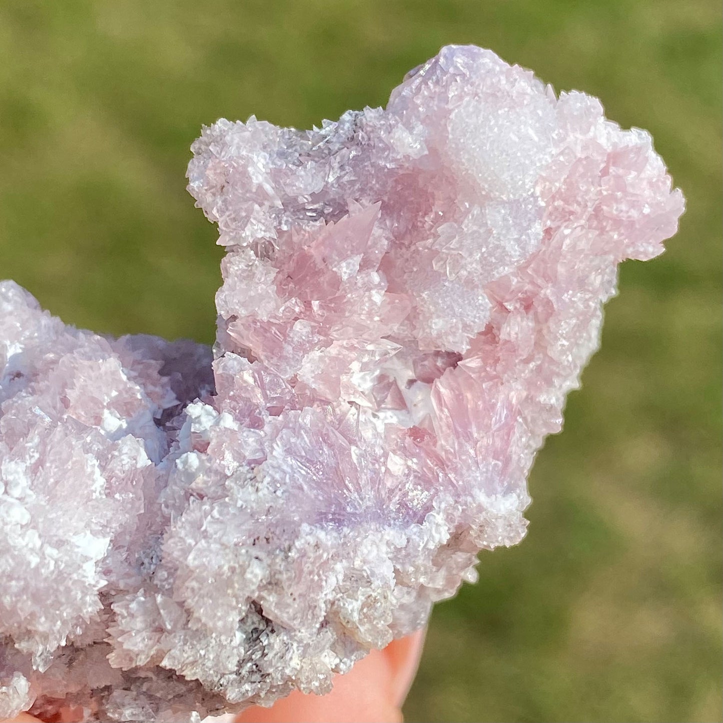 Rare Sparkly Pink Purple Creedite Mineral Specimen