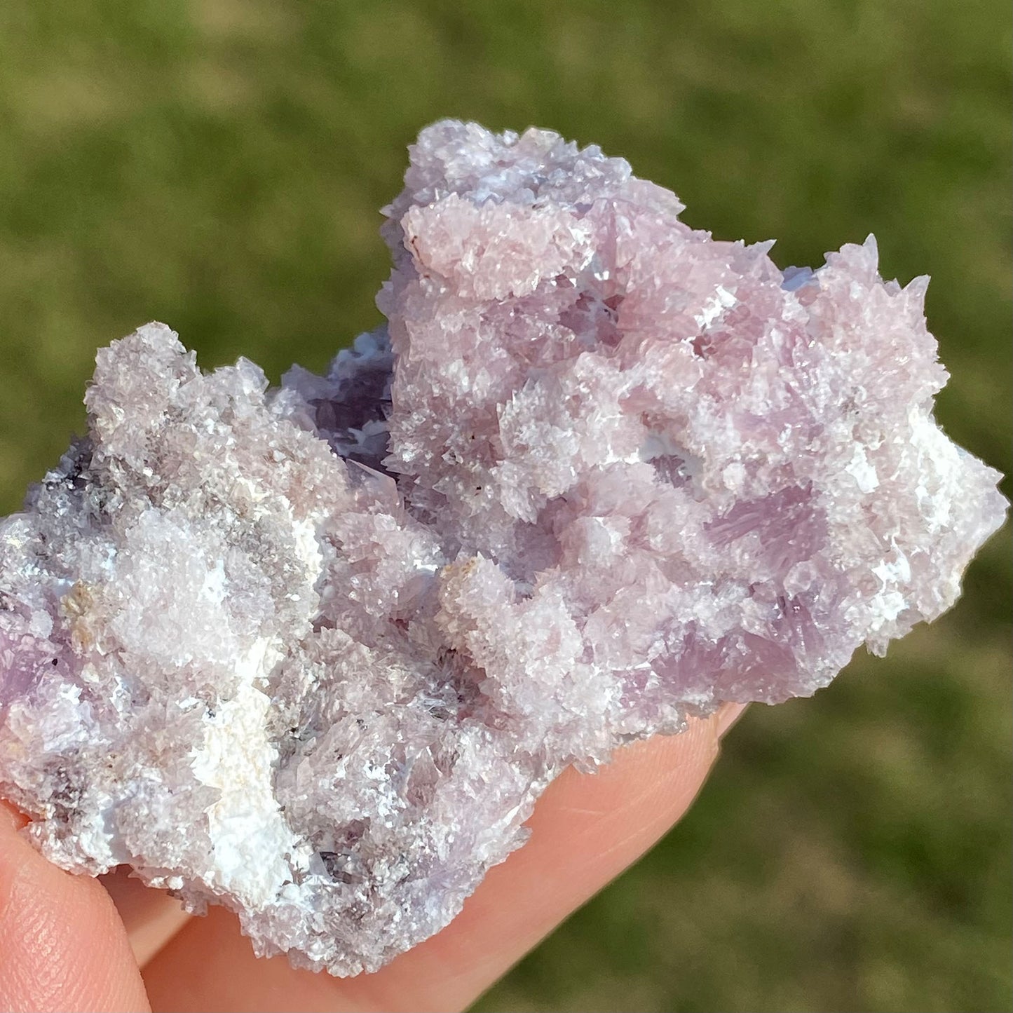 Rare Sparkly Pink Purple Creedite Mineral Specimen