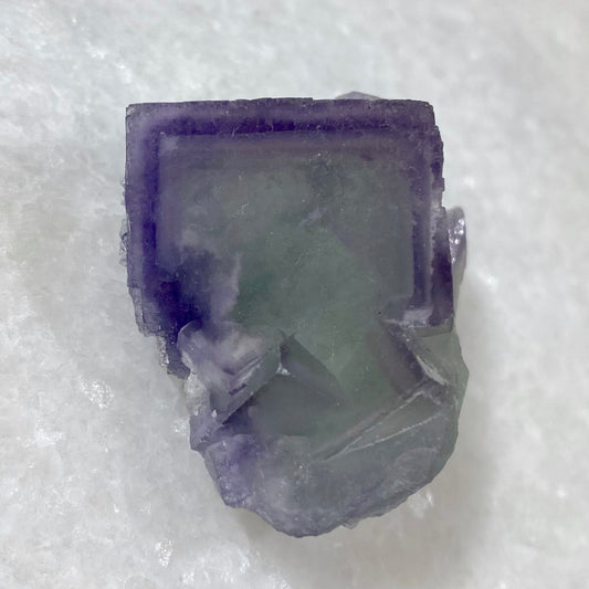 Watercolor Purple & Green Cubic Fluorite