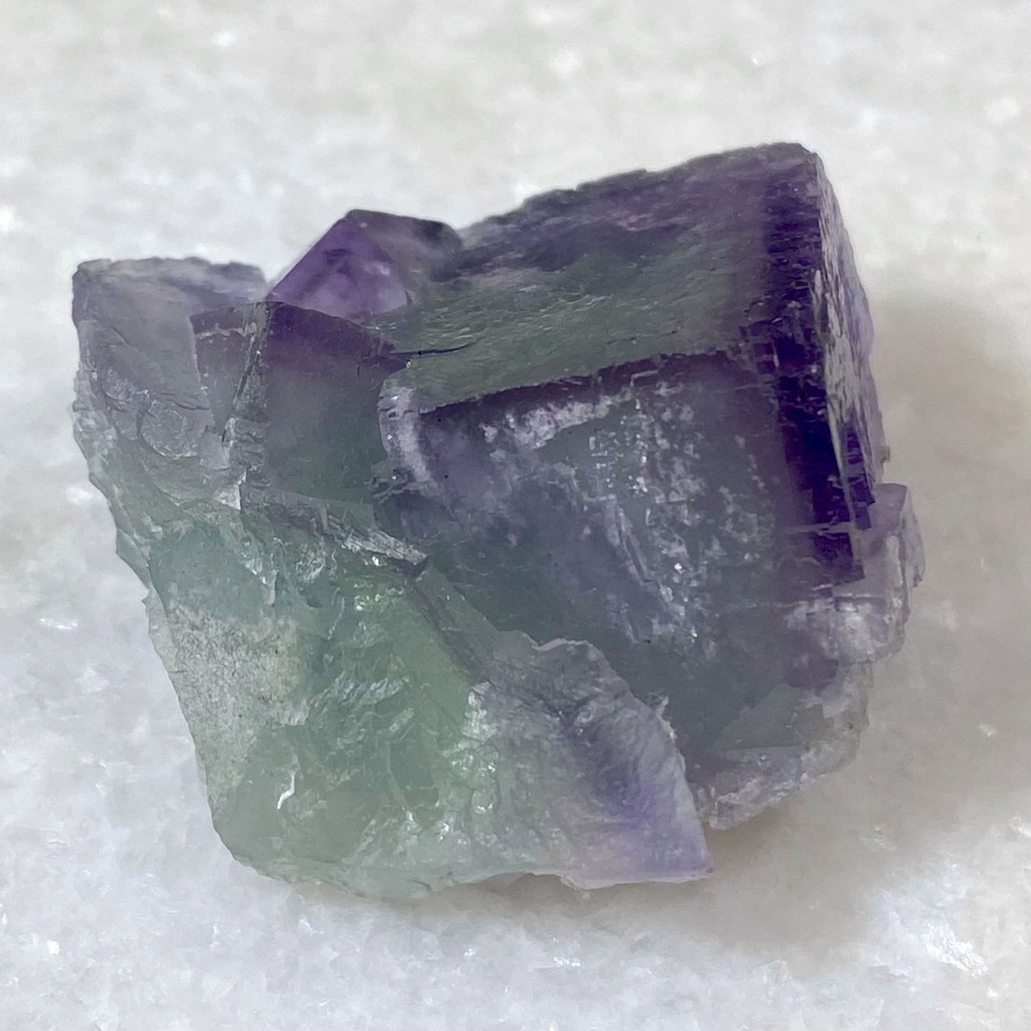 Watercolor Purple & Green Cubic Fluorite