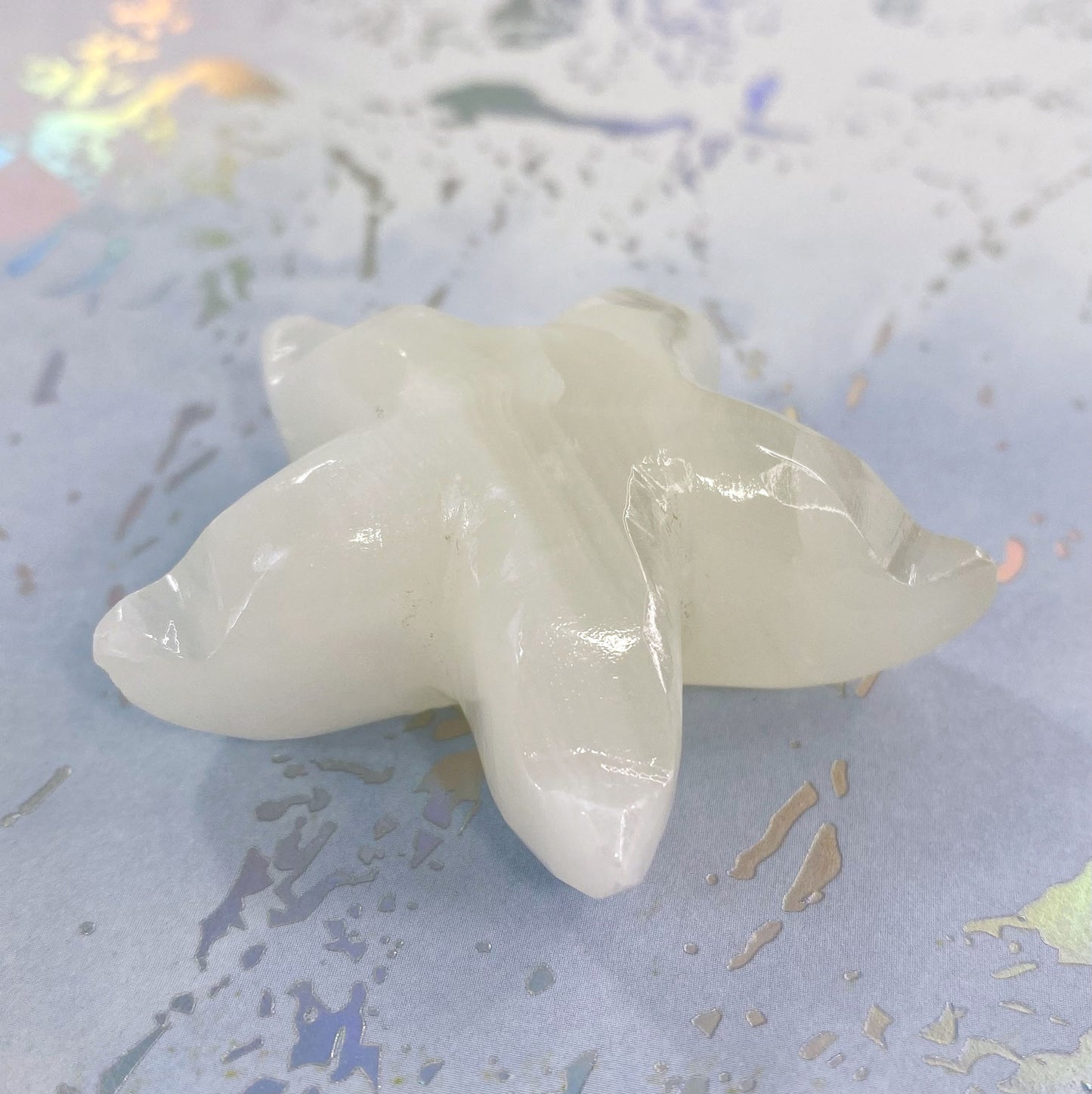 Banded Calcite Sea Star Carving