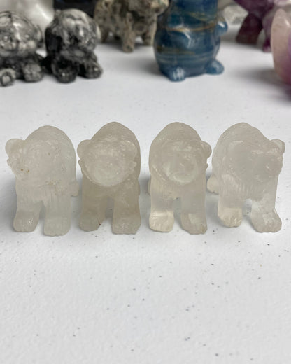 Clear Quartz Bear