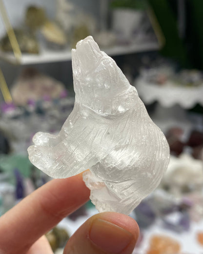 Clear Quartz Bear