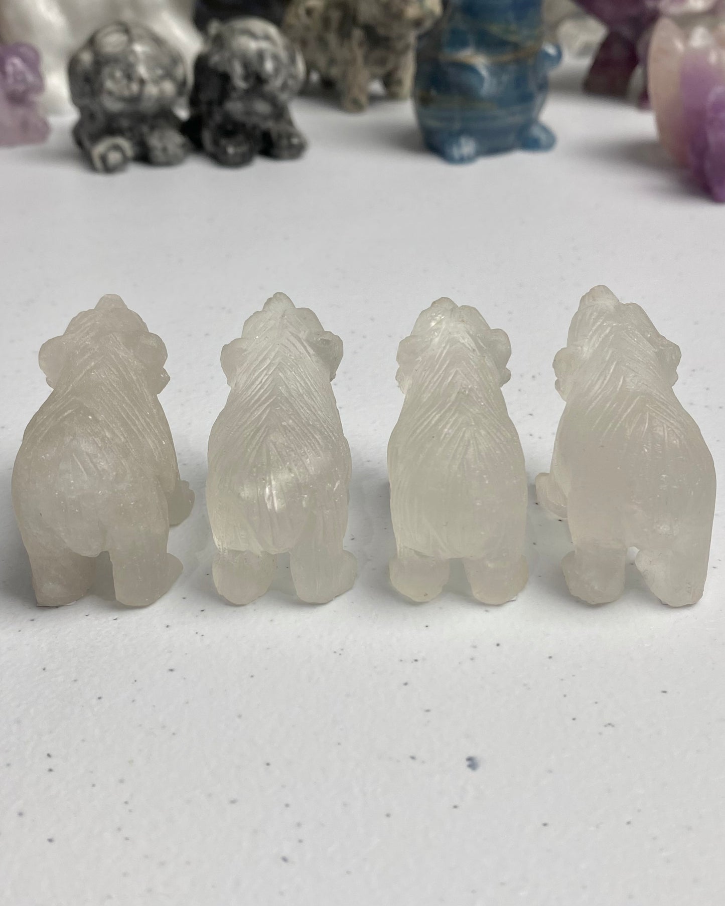 Clear Quartz Bear