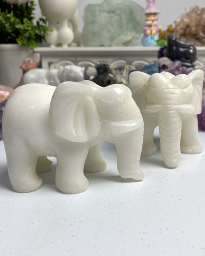 White Jade Elephant