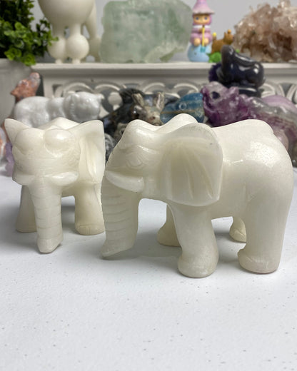 White Jade Elephant