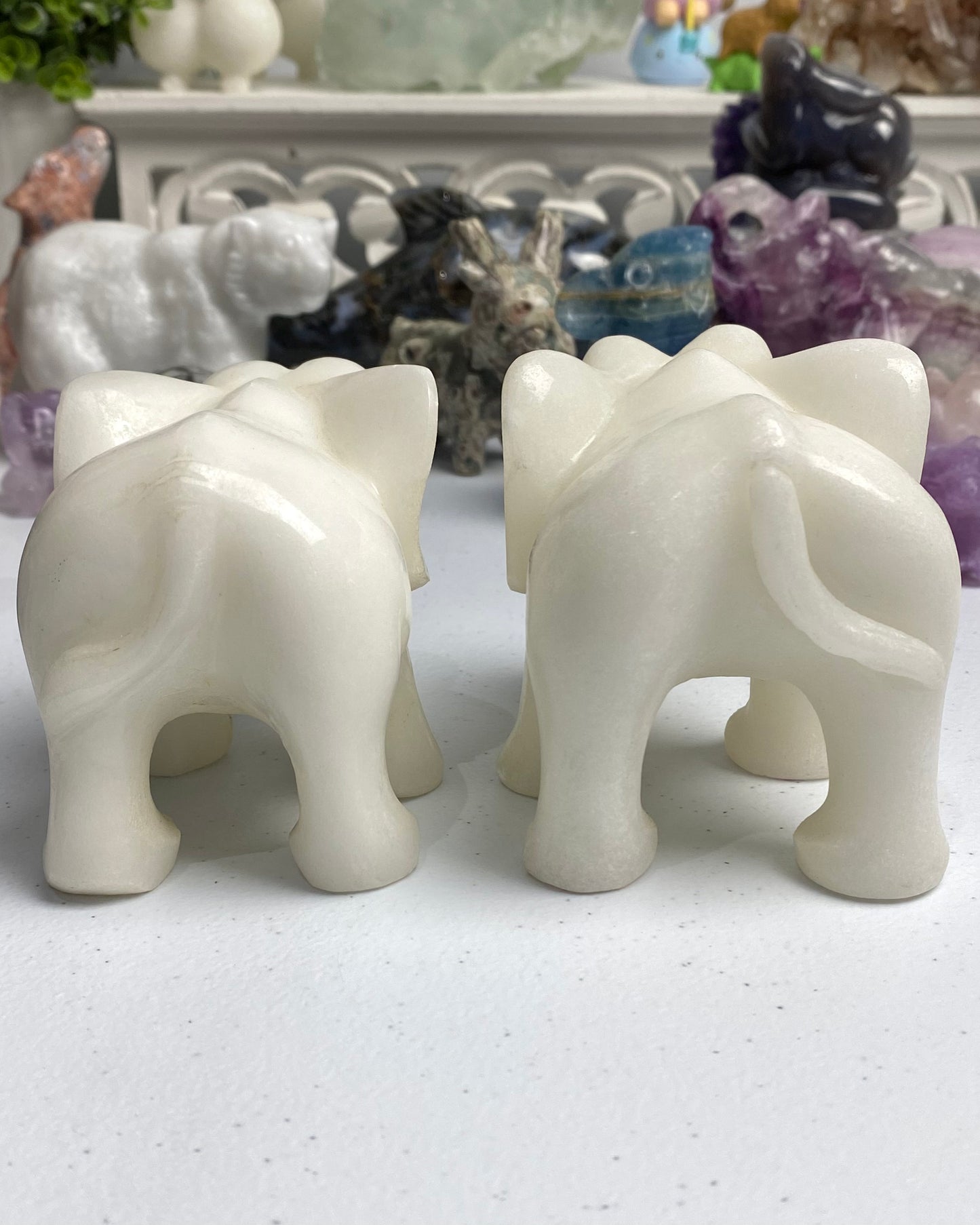 White Jade Elephant