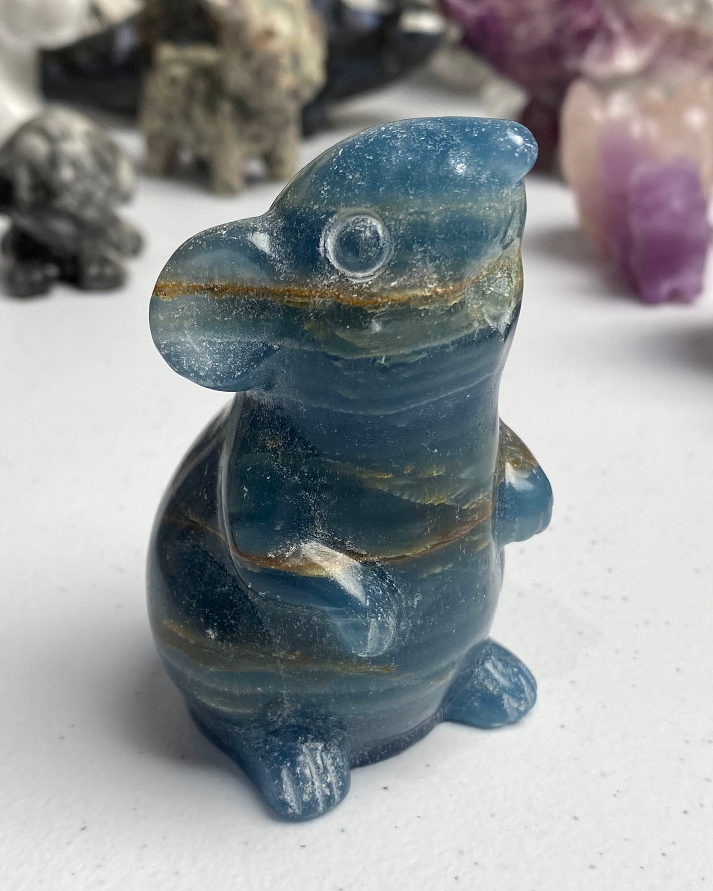 Blue Banded Calcite Mouse