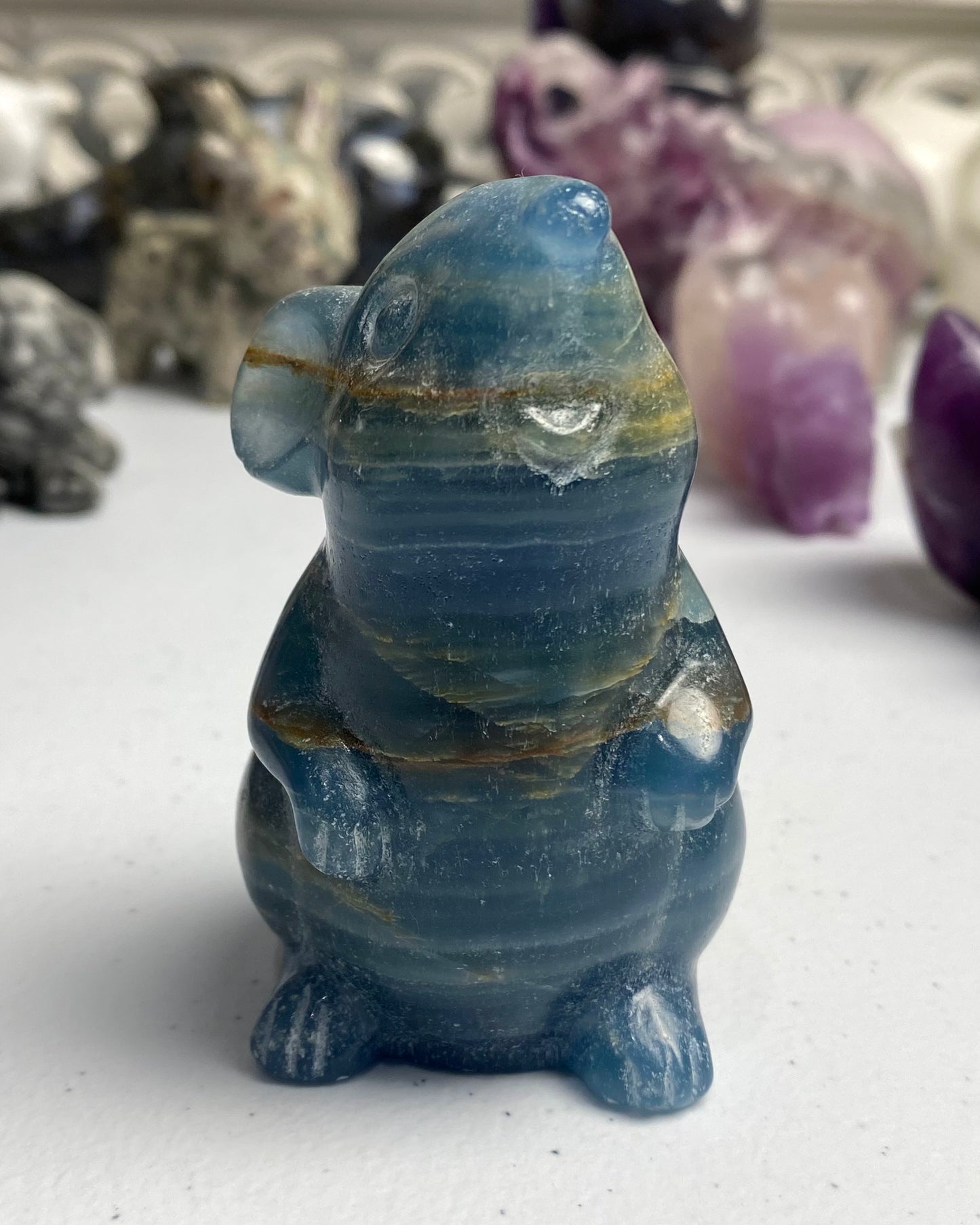 Blue Banded Calcite Mouse