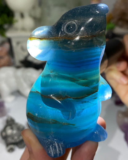 Blue Banded Calcite Mouse