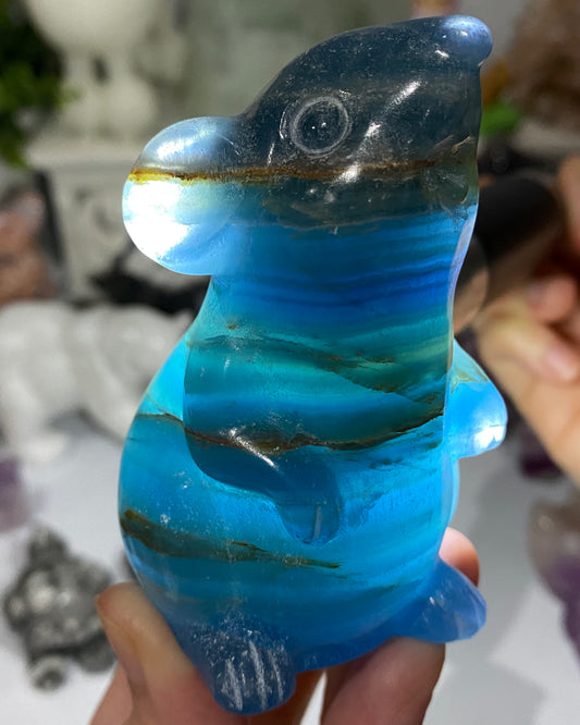 Blue Banded Calcite Mouse