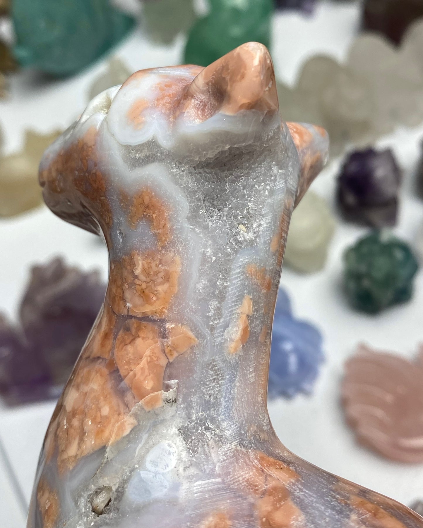 Cotton Candy Agate Llama