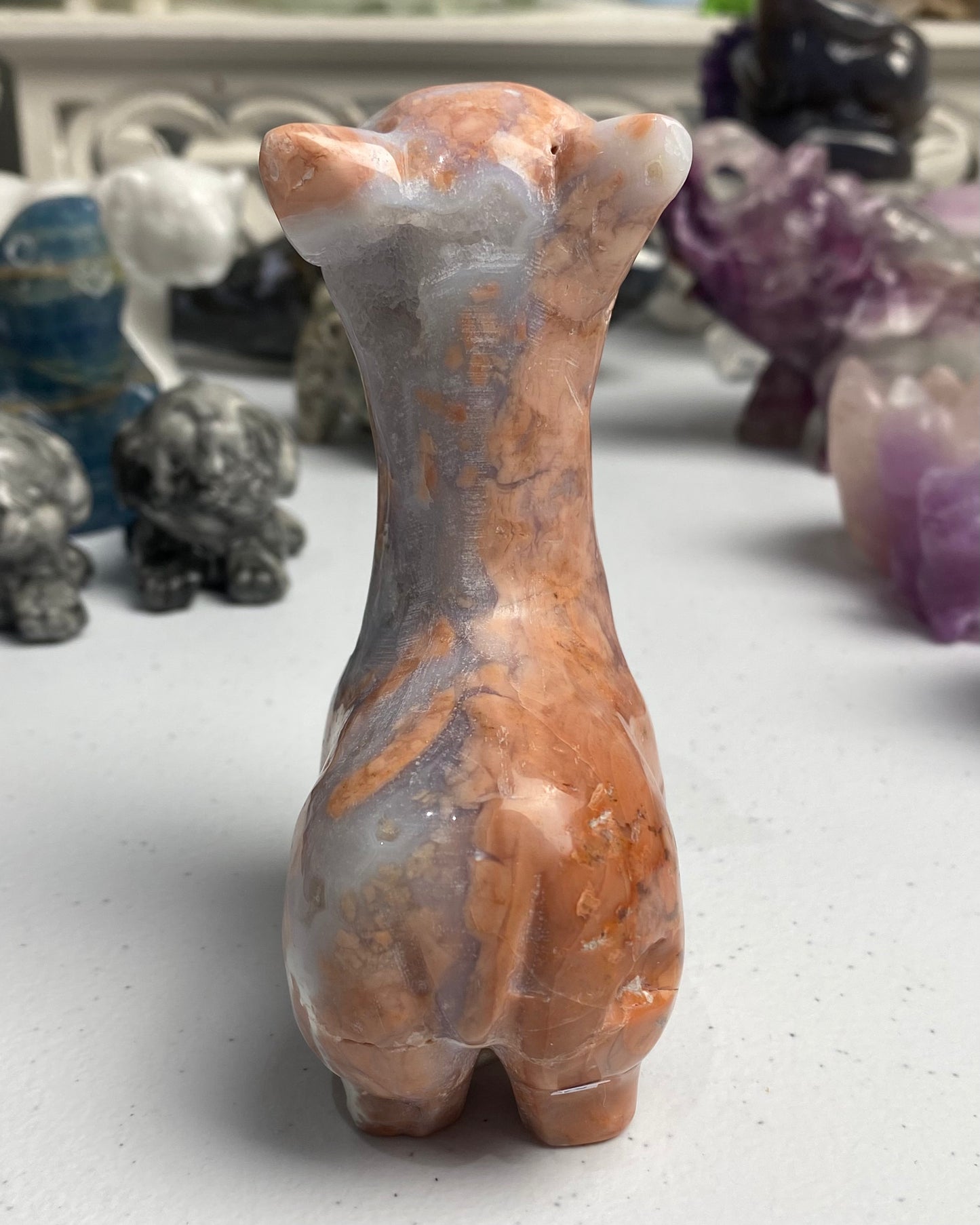 Cotton Candy Agate Llama