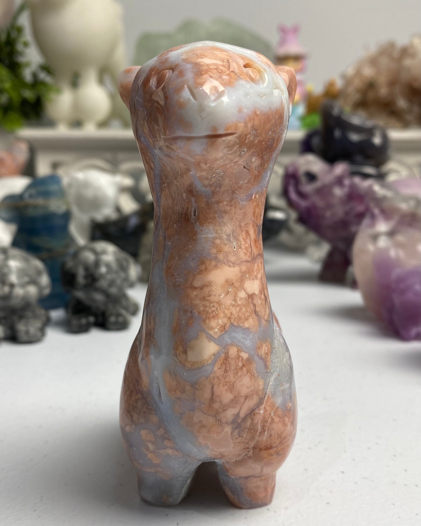 Cotton Candy Agate Llama