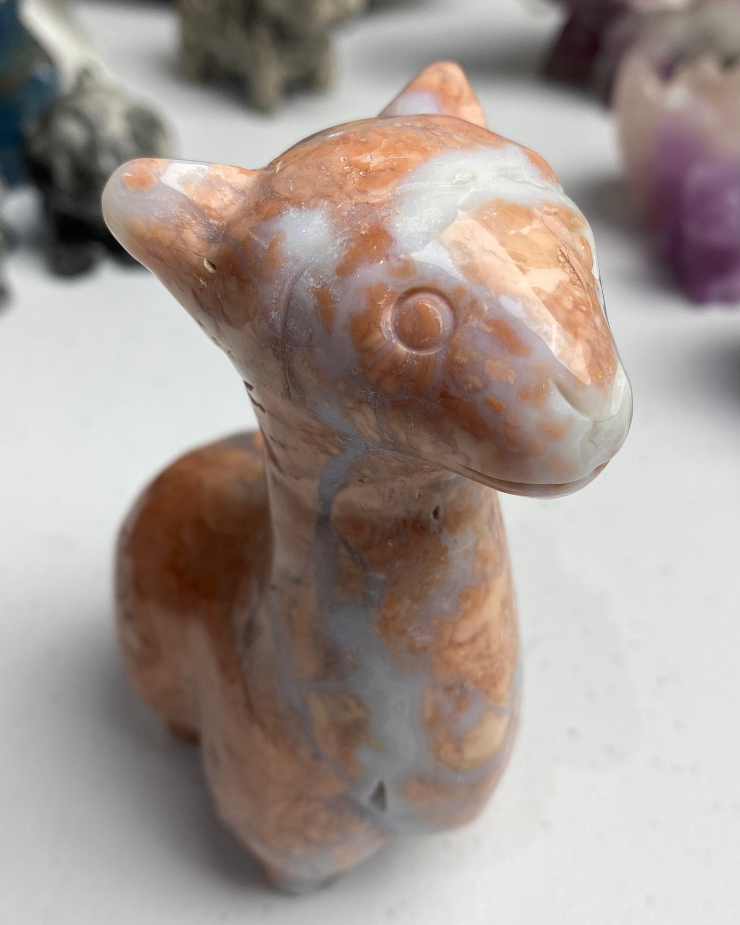Cotton Candy Agate Llama