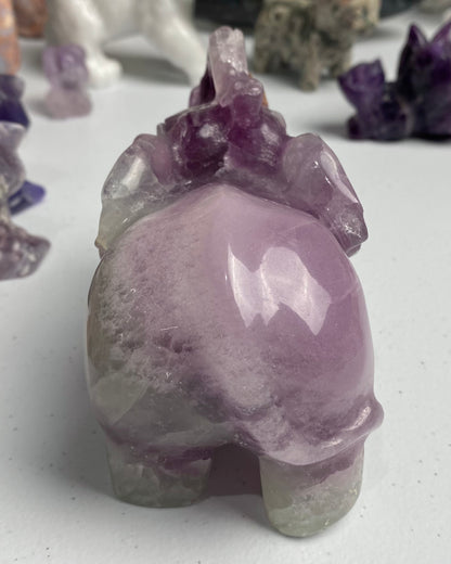 Watermelon Fluorite Elephant