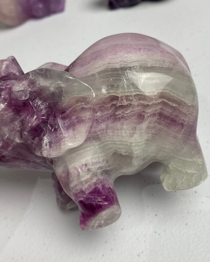 Watermelon Fluorite Elephant