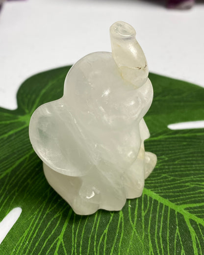 Clear Quartz Elephant