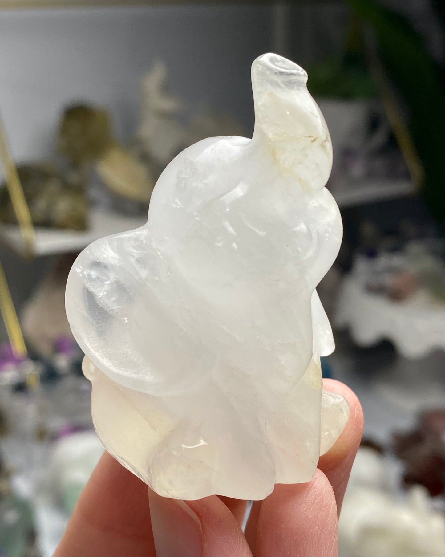 Clear Quartz Elephant